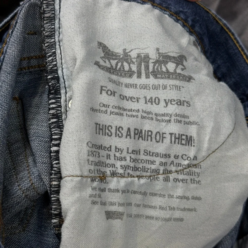 Levi's 569 Loose Straight Jeans Mens 38x30 Blue Denim Relaxed Fit 00569-0162